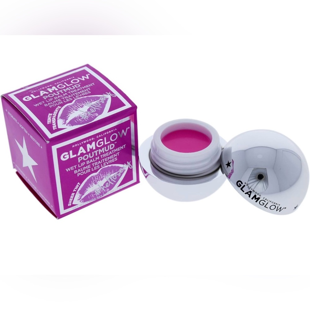 NEW Glamglow Poutmud Wet Lip Balm Treatment Mini, HelloSexy, 0.24 Ounce